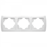 Рамка VIKO 3-я горизонтальная белая