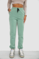 Спортивні штани жіночі на флісі, колір м'ятний, 238R57011