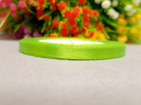 Атласная лента/ 0.6мм / 23 метра/ темно салатовый