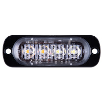 Повторювач габариту 4 LED 12V бiлий+жовтий (AG-ZWD-BSBK-4/W+Y)