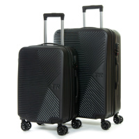 PODIUM Дорожная Чемодан 2/1 ABS-пластик FASHION 804 black