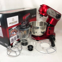 Кухонний комбайн 3 в 1 Crownberg CB-3404 Тістоміс-М'ясорубка-Блендер 2200Вт