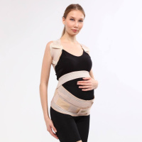 Бандаж для беременных, послеродовой эластичный на липучках ORTHOPEDICS MEDICAL CPT162 Бежевый, Размер XL