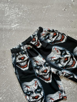 Шорти чорні з принтом - 44-050