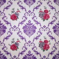 Самоклеюча декоративна 3D панель вензель пурпурний 700x700x5мм (402) SW-00000733