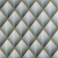 Панель стеновая 3D 675х675х6мм Ромбы серые SW-00001986