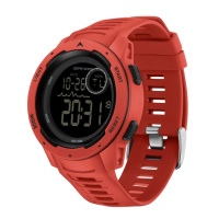 Чоловічий спортивний годинник Sanda 2125 Red-Black з електронним циферблатом та підсвічуванням