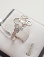 Серебряное кольцо без камней, 17.25 размер, 925 проба