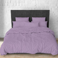 Простирадло на гумці SoundSleep Rhomb Purple бязь 160х200х20 см фіолетовий (2800004674393)