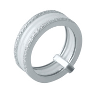 Серебряное кольцо CatalogSilver с керамикой, вес изделия 5,05 гр (1998083) 18.5 размер