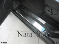 Защитные накладки на пороги SSANG YONG ACTYON c-2006г.