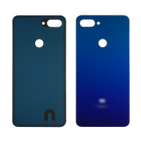 Заднее стекло корпуса для Xiaomi Mi 8 Lite Aurora Blue (фиолетово-синее)