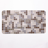 Антискользящий коврик на присосках для ванны и душа 65×35 (см) силиконовый Коричневый HP-42-47BR