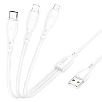 Кабель USB Borofone BX71 3-in-1 IP+Type-C+Micro