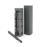 Набор YT37439 отвертка + биты 44 + лопатка + пинцет, длина держателя 115 мм,  биты S2 магнитная, алюминий, 288грамм, Box