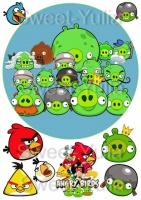 Вафельные картинки на тему: Angry birds