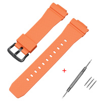 Ремінець для годинника Casio G-Shock GM-2100 B Orange BK, помаранчевий поліуретановий браслет