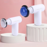 Массажный пистолет для ударного массажа MASSAGE GUN XY-17 · Портативный массажер с подогревом и 6 насадками для всех групп мышц