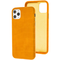 Шкіряний чохол Croco Leather для iPhone 11 Pro Max (Yellow) - купити в SmartEra.ua