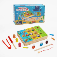 Деревʼяна гра 3в1