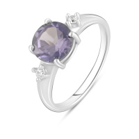 Серебряное кольцо CatalogSilver с александритом 2.478ct, вес изделия 3,14 гр (2029236) 18.5 размер