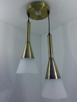 Люстра подвесная на 2 лампочки 25029 Бронза 50-90х20х35 см.