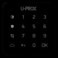 U-Prox Keypad G1 Black Беспроводная сенсорная клавиатура для одной группы