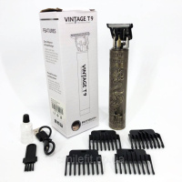 Машинка для стрижки волосся Vintage T9-1 BRONZE 4 насадки