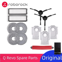 Roborock Q Revo Black комплект 2+4+2+3+1. Оригінал.. Хепа фільтр 2шт, тряпки 4шт, бічна 2шт, мішок 3шт, основна 1шт.