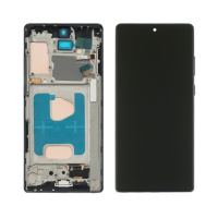Дисплей для Samsung N980F Galaxy Note 20 с чёрным тачскрином и серой корпусной рамкой IPS