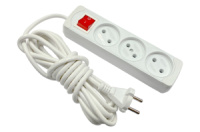 Электрический удлинитель с выключателем 3 розетки 5м (113429)