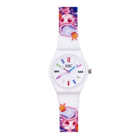 Дитячий годинник Better 012 Mermaid White з білим ремінцем та малюнком русалки
