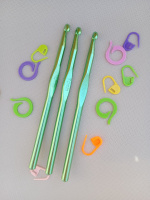 Крючок для вязания металлический. #7