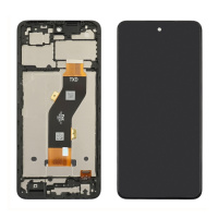 Дисплей для Tecno Spark 20C (BG7n) с чёрным тачскрином и корпусной рамкой