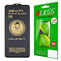 Защитное стекло для Xiaomi Redmi Note 9/ Note 9T (0.3 мм, 5D чёрное) ТОП