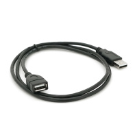 Удлинитель USB 2.0 AM/AF, 1,0m, черный Q250