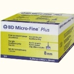 Иглы для шприц ручек BD Micro - Fine Plus, 8 мм, №100, США