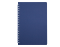 Книжка записн. на пруж. «BARK» А5, 60арк.,кл., пластик.обкл., синій