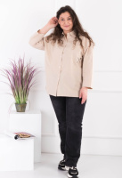 Жіноча світло-бежева сорочка