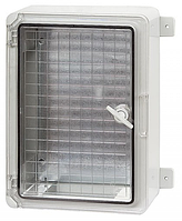 TENCE Пластиковий  вологозахищений щиток з монтажною панеллю IP65 300х400х170 прозора дверцята