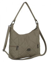 Lucherino 699 КАПУЧИНО — зручна та практична стьобана сумка зі шкірозамінника високої якості