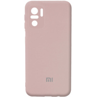 Чохол Silicone Cover Full Camera (AA) Для Xiaomi Redmi Note 10 / Note 10s (рожевий / Pink Sand) - купити в SmartEra.ua