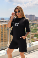 Літній спортивний костюм оверсайз  «People» | Норма і батал