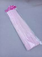 Синельная проволока/ 30 см / 5 мм/ ~100 шт / бледно розовый