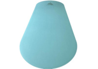 Килимок для йоги з каучуку Vimal Oval блакитний Sky Blue RAO 185×68×0.4 см