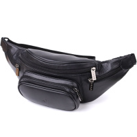 Интересная мужская сумка на пояс из гладкой натуральной кожи Tony Perotti 20880_1 (6000 nero) Черный