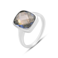Серебряное кольцо CatalogSilver с мистик топазом 8.181ct, вес изделия 4,77 гр (2151227) 17 размер