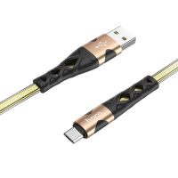 Кабель Hoco U105 USB to MicroUSB 1.2m gold