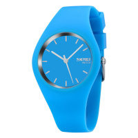 Наручний годинник Skmei 9068LTBU Light Blue STOPPED у спортивному стилі з каучуковим ремінцем