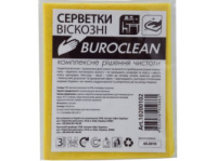 Серветки побутові Buroclean віскозні 30*38см (3шт.)